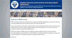 Desktop Screenshot of herpcenter.ipfw.edu